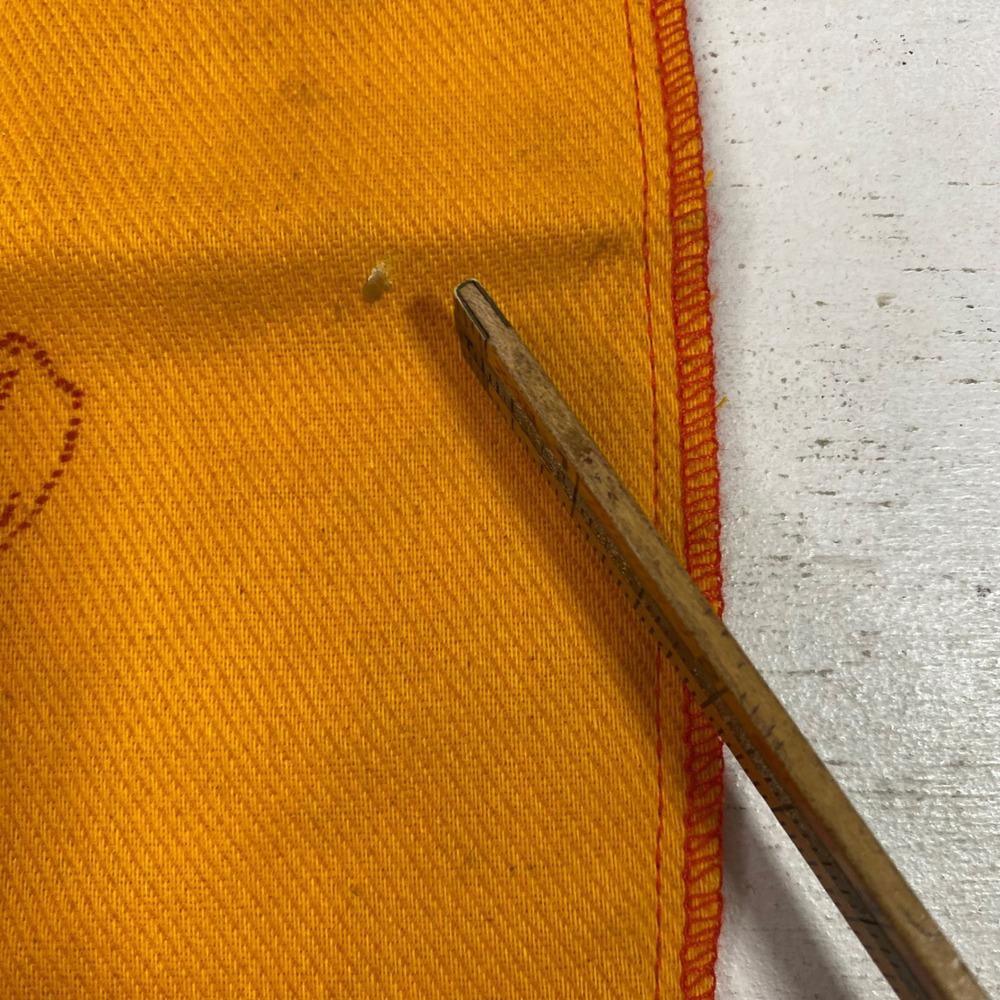 Vintage Penn Reels International Fishing Reel Drawstring Bag Yellow Orange 9x11 - Picture 3 of 7